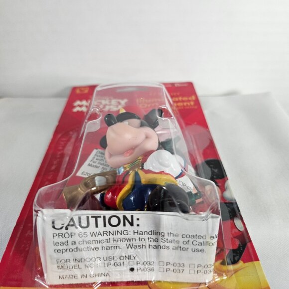 Santa's Best Disney Mickey Mouse With Trumpet Easy Illuminated Ornament - Picture 9 of 10